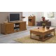 Ensemble Table basse et Meuble TV Pin miel