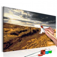 Tableau à peindre par soimême  Plage sauvage