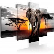 Tableau  Elephant at Sunset