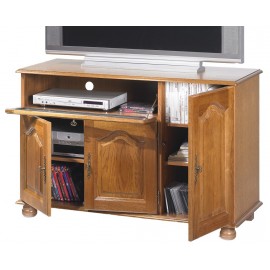 Meuble TV Hifi Chêne Rustique 55 Pouces