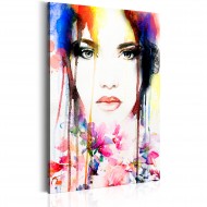Tableau  Dame colorée
