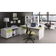 Bureau Ineo 160 x 80 cm Blanc Réglable en Hauteur