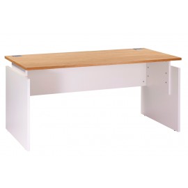 Bureau Pro INEO 160 x 80 cm Blanc et Chêne Réglable