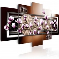 Tableau  Zen garden and magnolia