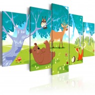 Tableau  Friendly Animals (5 Parts)