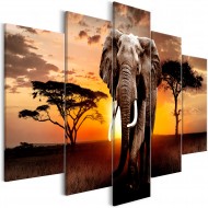 Tableau  Wandering Elephant (5 Parts) Wide