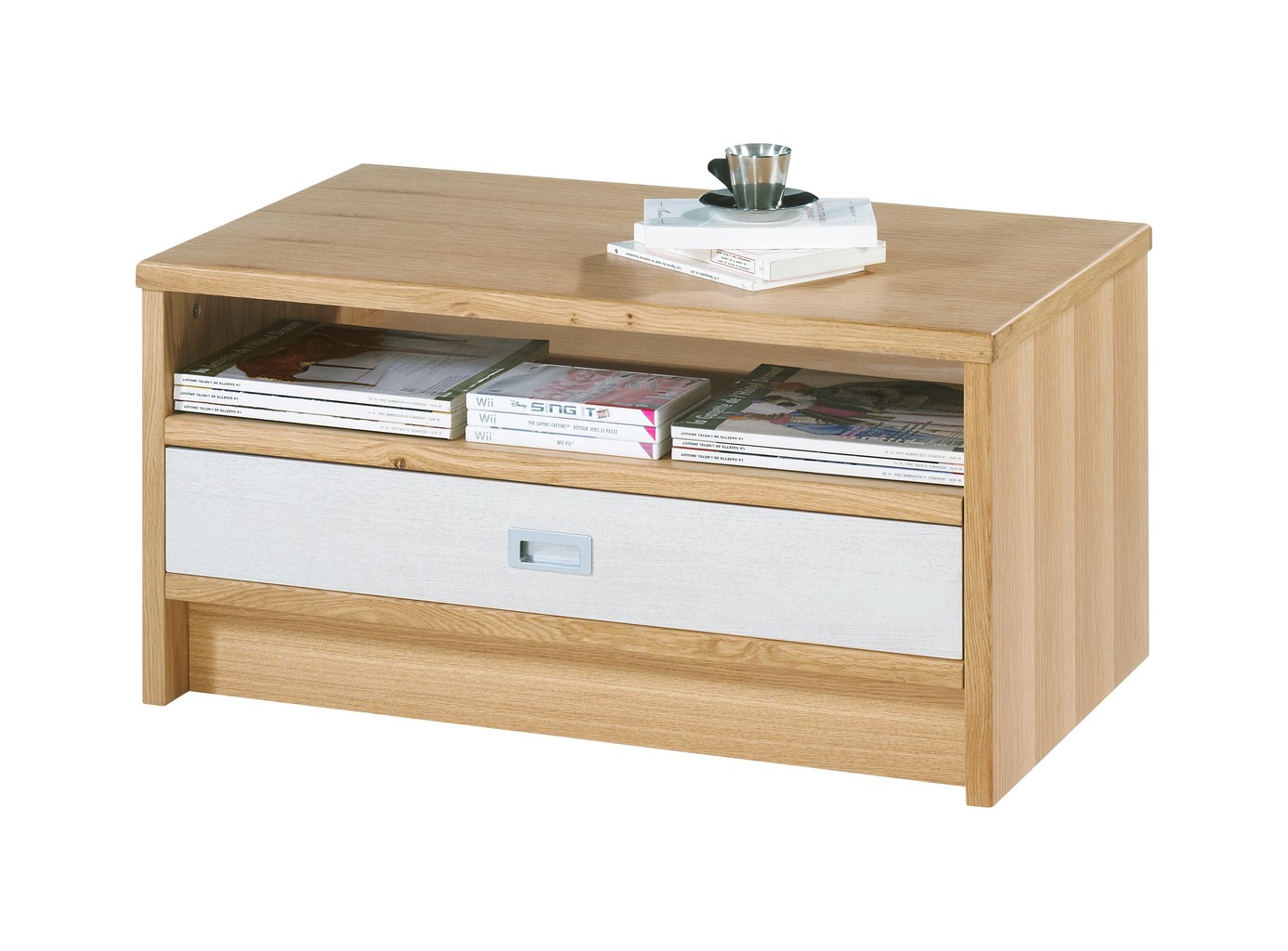 Table Rectangle Chêne Basse 120 Cm Clair BCeQroWdx