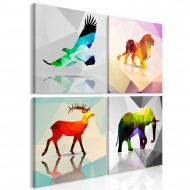 Tableau  Colourful Animals (4 Parts)