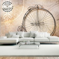 Papier peint  Vintage bicycles  sepia