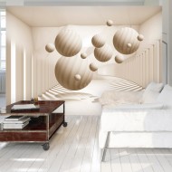 Papier peint  Beige Balls