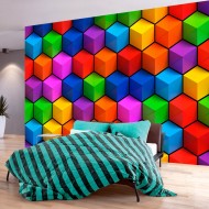 Papier peint  Colorful Geometric Boxes