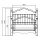 Lit junior 90 x 190 style anglais pin miel 38090