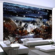 Papier peint  Nuit dans la foret