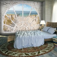 Papier peint  Window View  Beach