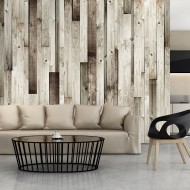 Papier peint  Plancher en bois