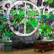 Papier peint  Green Graffiti