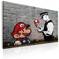 Tableau  Mario and Cop by Banksy