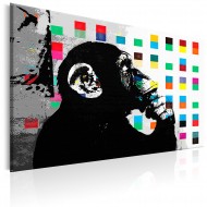 Tableau  Banksy The Thinker Monkey