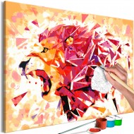 Tableau à peindre par soimême  Abstract Lion