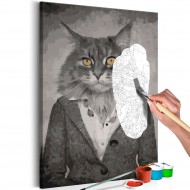 Tableau à peindre par soimême  Elegant Cat