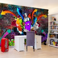 Papier peint  Graffiti Colourful attack