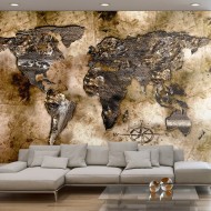 Papier peint  Old world map