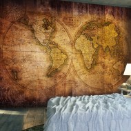 Papier peint  World on old map
