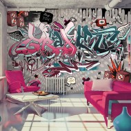 Papier peint  Graffiti hey You!