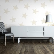 Papier peint  Beige Star