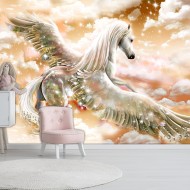 Papier peint  Pegasus (Orange)