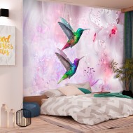 Papier peint  Colourful Hummingbirds (Purple)
