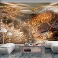Papier peint  Dandelions World (Gold)