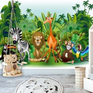 Papier peint  Jungle Animals