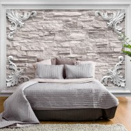 Papier peint  Brick in the Frame (Beige)