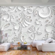 Papier peint  Flowers with Crystals