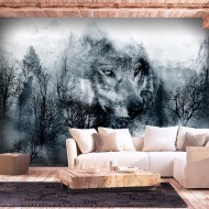 Papier peint  Mountain Predator (Black and White)