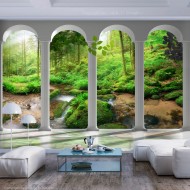 Papier peint  Pillars and Forest