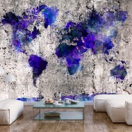 Papier peint  World Map Ink Blots