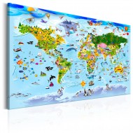 Tableau  Childrens Map Colourful Travels