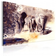 Tableau  Watercolour Elephants