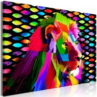 Tableau  Rainbow Lion (1 Part) Wide