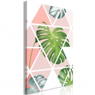 Tableau  Geometric Monstera (1 Part) Vertical