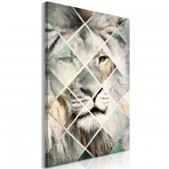 Tableau  Lion on the Chessboard (1 Part) Vertical