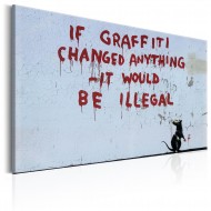 Tableau  If Graffiti Changed Anything by Banksy