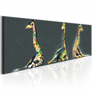 Tableau  Colourful Giraffes