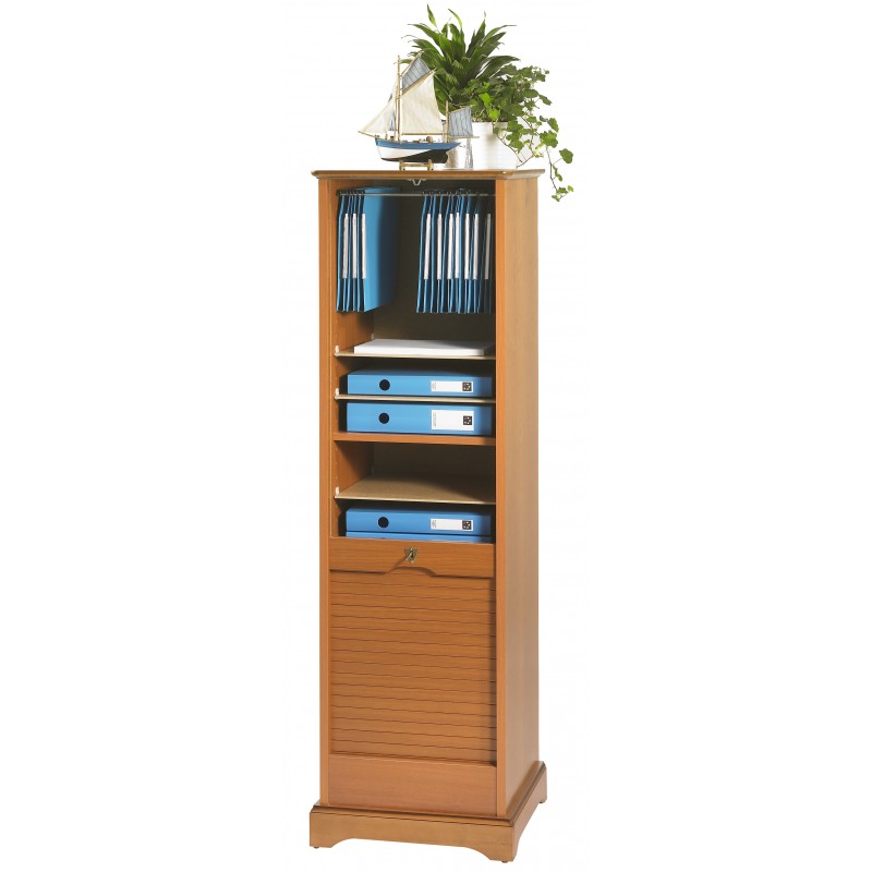 Classeur à Rideau 150 cm Louis Philippe Merisier Beaux Meubles Pas Chers