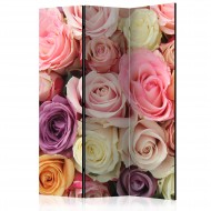 Paravent 3 volets  Pastel roses [Room Dividers]