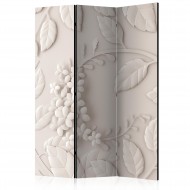 Paravent 3 volets  Paper Flowers (Cream) [Room Dividers]