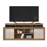 Meuble TV 70 Pouces Maxi Chêne et Ecru