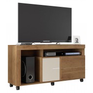 Meuble TV 55 Pouces Maxi Chêne et Ecru